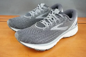 Brooks Ghost 11 Laufschuhe Herren Größe 8,5 Grau Weiß Neutral Dämpfung 110288 - Bild 1 von 11