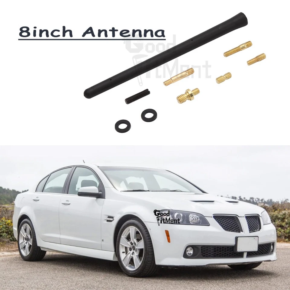 For Pontiac G8 GT 8" Car Short Mast Radio AM/FM Aerial Antenna Replacement Black Foto 1 de 4