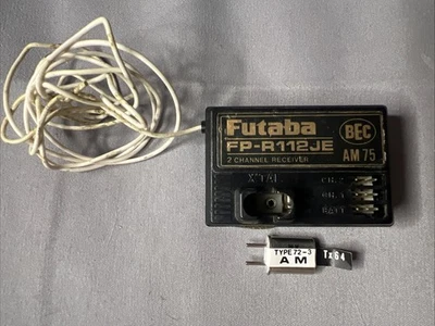 Vintage Futaba FP-R112JE 2 Channel Receiver RC Cars Trucks With 72-3 AM Crystal - Image 1 of 4