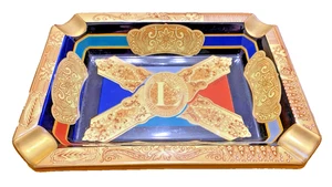 Luxurious Hutschenreuther Ashtray Troika For Leonard of Paris - "Partagas" - Picture 1 of 5