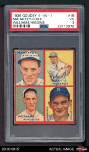1935 Goudey 4-in-1 Jimmie Foxx Athletics HALL-OF-FAME PSA 3 - VG - Picture 1 of 2