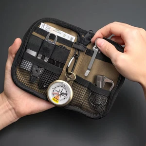 Tragbare Outdoor EDC Werkzeug Aufbewahrungstasche Geldbörse Organizer Mini Tasche Wandern Jagd - Bild 1 von 7