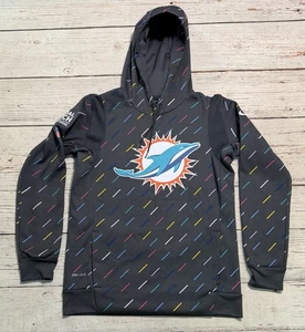 Miami Dolphins Nike NFL Crucial Catch Therma Pullover Hoodie Men's Sz S - Picture 1 of 18