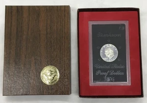 1971-S Eisenhower Proof Dollar in schützender brauner Box, 3 verfügbar - Bild 1 von 5