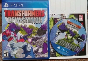 Transformers Devastation Sony PlayStation 4 PS4 Complete CIB *NTSC TESTED Insert - Picture 1 of 6