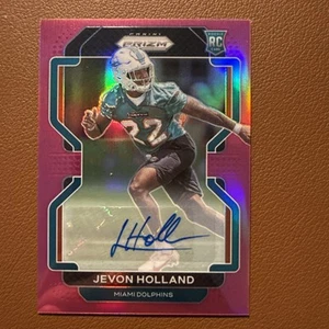 JEVON HOLLAND 2021 Panini Prizm Football PINK PRIZM AUTO Rookie Card SP Giants - Picture 1 of 2