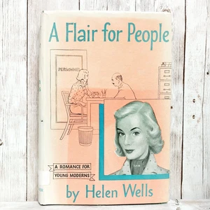 A Flair for People Helen Wells 1959 3rd Print HC DJ 'Cherry Ames' Author RARE - Picture 1 of 14