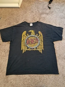 Vintage Slayer 2004 Tour Shirt XL Rock Band Nu Metal Retro Y2K Hanes  - Picture 1 of 7