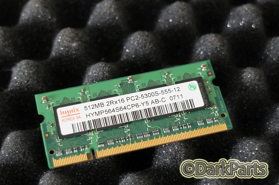 Hynix HYMP564S64CP6-Y5 512MB Memory RAM PC2-5300S-555-12 SO-DIMM - Image 1 of 1