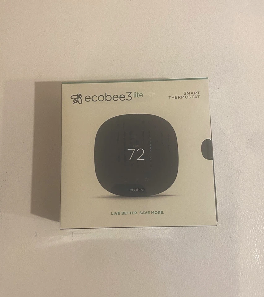 Умный термостат Ecobee3 Lite (EB-STATE3LT-02) программируемое тепловое охлаждение запечатанный - Изображение 1 из 4