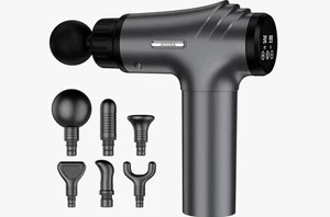 Pistola de masaje de tejido profundo AYURA 30 velocidades masajeador muscular inalámbrico con 6 cabezales - Imagen 1 de 12