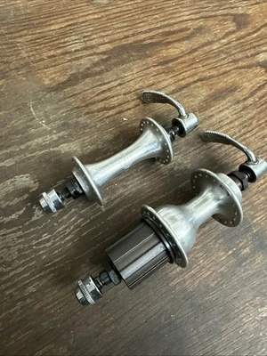 Vintage Campagnolo 8 Speed Hub Set - Veloce / Athena, 36h, QR Skewers — 第 1/4 张图片