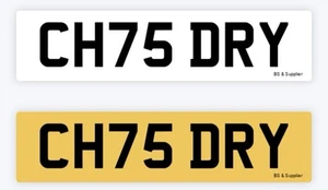 CHOUDARY Private number plate cherished registration CH75 DRY personal car reg - Picture 1 of 2