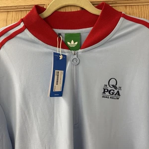2025 PGA Championship Adidas Originals 1/4 Zip Pullover 2XL Quail Hollow $178 - Foto 1 di 14