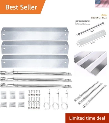 Stainless Steel Grill Burner Kit for Chargriller 5050 Series, 3 Burners, Heat... Foto 1 de 4