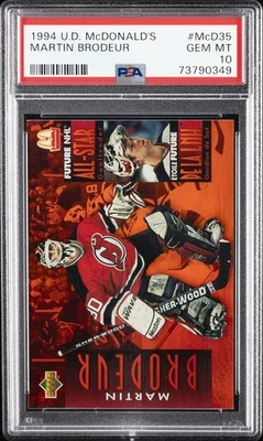 1994 UPPER DECK MCDONALDS #MCD-35 MARTIN BRODEUR PSA 10 - Image 1 of 2