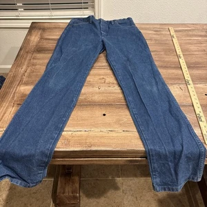 Vintage Wrangler Jeans Mens 34x36 Blue Denim 936PWD Western Cowboy Cut - Picture 1 of 13
