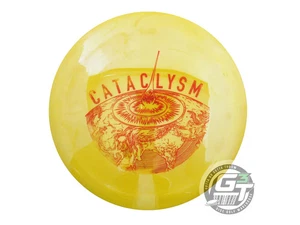 USED Doomsday Discs Survival Cataclysm 174g Yellow Red Foil Driver Disc - Picture 1 of 2
