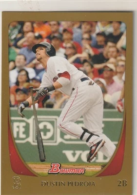 2011  BOWMAN GOLD   DUSTIN PEDROIA  #26   NM/MT   INV 10,693 - Image 1 of 2