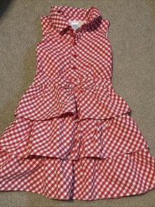 Gymboree Red Gingham Summer Sundress 6 Girls - Picture 1 of 6