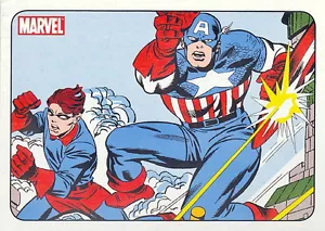 70 AÑOS DE MARVEL COMICS 2009 TARJETA PROMOCIONAL RITTENHOUSE P1 CAPITÁN AMÉRICA - Imagen 1 de 2
