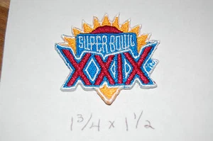 Super Bowl XXIX (29) 1 3/4" Patch San Francisco vs San Diego Football - Picture 1 of 1