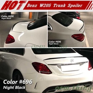 Painted #696 Fit FOR Mercedes Benz C-Class W205 4D A Trunk Spoiler C300 2021 - Bild 1 von 8