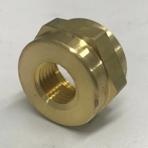 Brass Petcock Adapter 22MM 1/4" NPT custom tank chopper bobber cafe gas fuel 27 - Bild 1 von 3