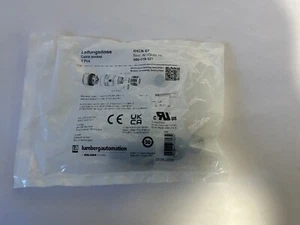 Lumberg Automation Connector, 4 Contacts, Cable Mount, M12 Connector, RKCN4/7 - Picture 1 of 5