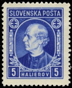 SLOVAKIA 26 (Mi35A) - Andrej Hlinka "Perforated 12.5 x 12.5" (pb58018) - Picture 1 of 1