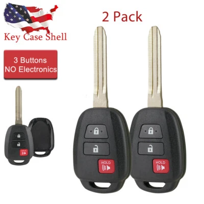 2 For 2018 2019 2020 2021 Toyota Tundra Remote Shell Case Car Key Fob Cover - Image 1 of 4