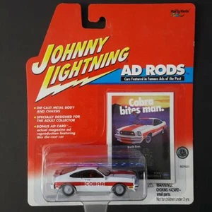 1978 White Ford Mustang Cobra II Johnny Lightning Ad Rods Series 1:64 Scale 2001 - Picture 1 of 2
