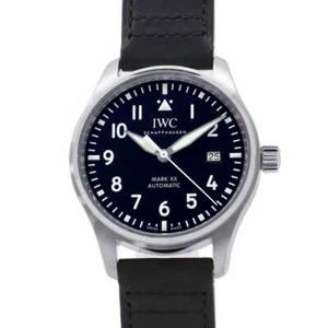 IWC Pilot's Watch Mark XX 40mm Stainless Steel/Leather Black Dial IW328201 - Picture 1 of 17