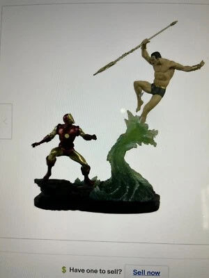 Sideshow Collectibles Diorama IRON MAN ONLY for Namor Vs Iron Man 独家稀有 — 第 1/4 张图片