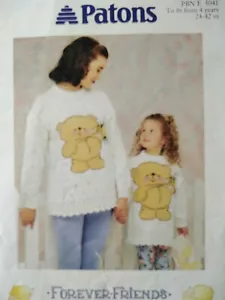 FOREVER FRIENDS Patons- SIZE 61cm - 106cm Knitting Pattern No5041(G) - Picture 1 of 1