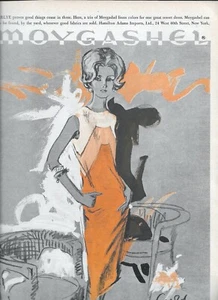60's Vintage Ad - Crawford Illustrated Moygashel Linen 1962 - Picture 1 of 1