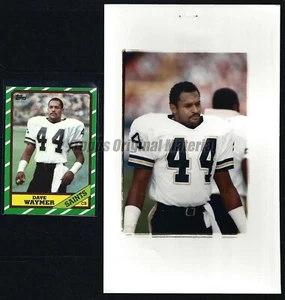 Dave Waymer Saints 1986 Topps foto extra originale 5x8 Vault archivi prova - Foto 1 di 1
