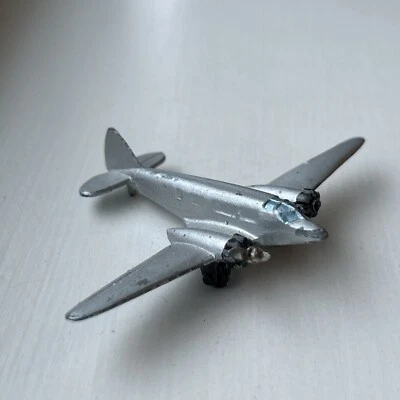 DINKY 62M LIGHT TRANSPORT PLANE (AIRSPEED AS.6 ENVOY) SILVER VINTAGE 1945-48 - Image 1 of 4