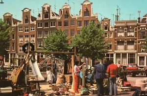 Postcard Amsterdam/Holland Noordermarkt North Holland - Picture 1 of 2