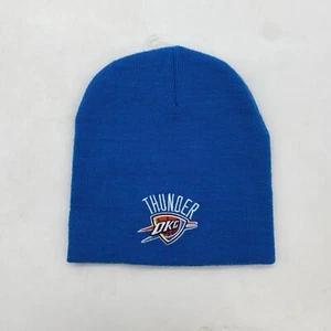 Oklahoma City OKC Thunder Beanie NBA Uncuffed Winter Sports Hat Ski Cap OSFA - Picture 1 of 6