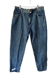 Structure Jeans Wear Quality Durability Dark Blue size 38W 32L Actual 34” X 30” - Picture 1 of 10