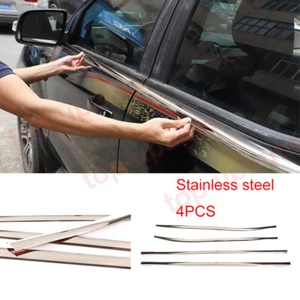 For Ford Ranger 2019-2022 Stainless steel chrome door window sill cover trim 4PC - Picture 1 of 10