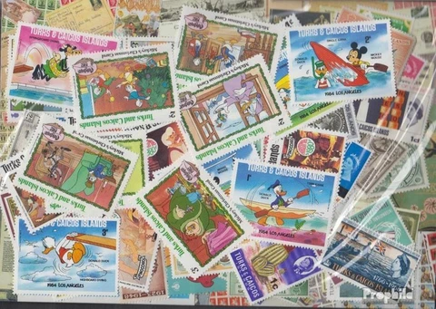 Turks- and Caicos-Islands Stamps 300 different stamps Cover