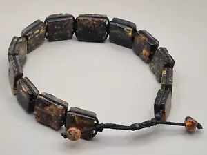Pulsera Shamballa 9,4 gramos Ámbar Báltico Natural Verde incl. Musgo - Imagen 1 de 6