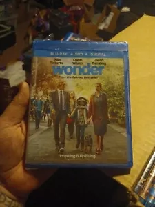 Wonder Blu-Ray + DVD + Digital Julia Roberts Owen Wilson Brand New Sealed - Picture 1 of 1