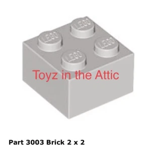 Lego 2x 3003 Light Gray Brick 2 x 2 Alien Moon Stalker 6940 - Picture 1 of 1
