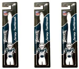 3 PK Philadelphia Eagles Football Player Youth Size Toothbrush New NFL Licensed - Picture 1 of 1