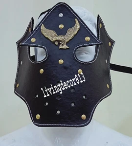 Medieval Armor Face Leather Helmet Armor Costume - Picture 1 of 5