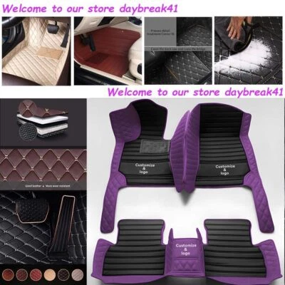 Car Floor Mats Custom For Nissan Sentra Titan Titan Crew Cab Versa Luxury Carpet Foto 1 de 4