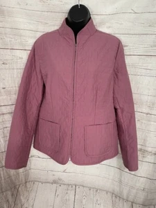 Charter Club Women's Pink Zip Up Jacket Size L Large - Picture 1 of 5